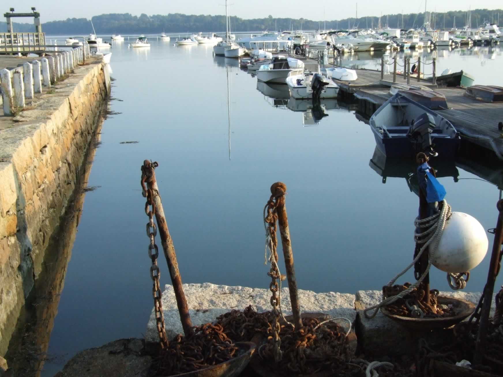 Boats Moored at Hingham Harbor 7